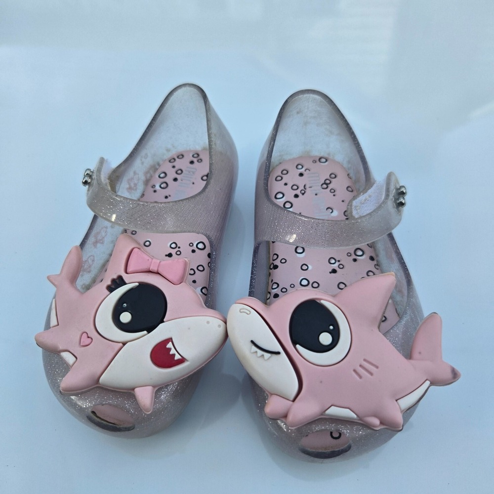 Mini Melissa Ultragirl Shark Shoes Size 6 Toddler Girl